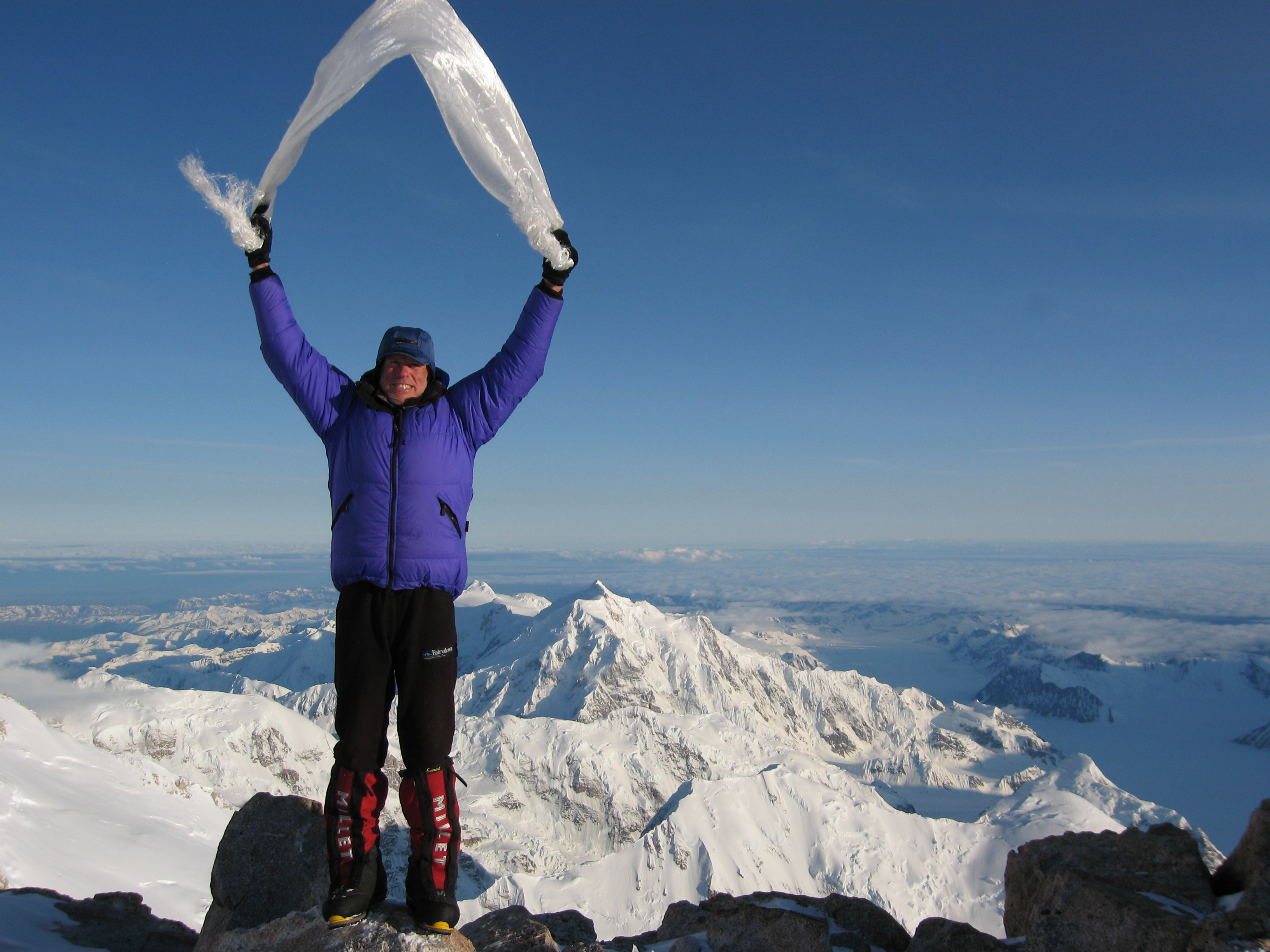 Peter Hillary on Mt McKinley, Alaska, 2008