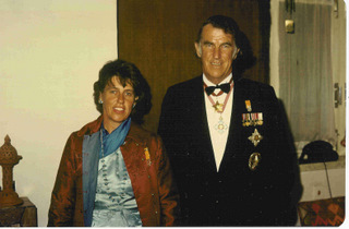 Sir Edmund with his wife Louise, Lady Hillary, c. 1975